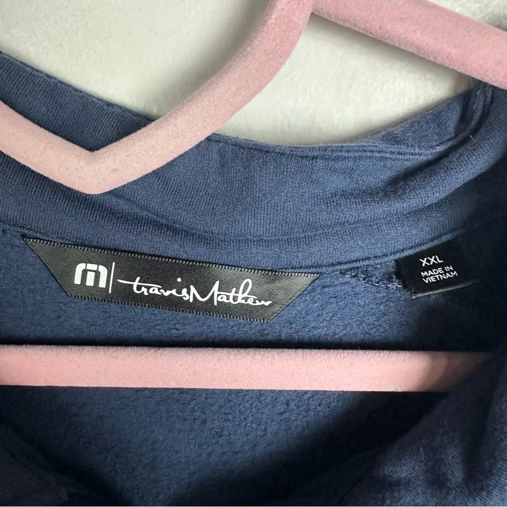 Travis Mathew Dark Blue Half Zip-Up Golf Sweater Size XXL